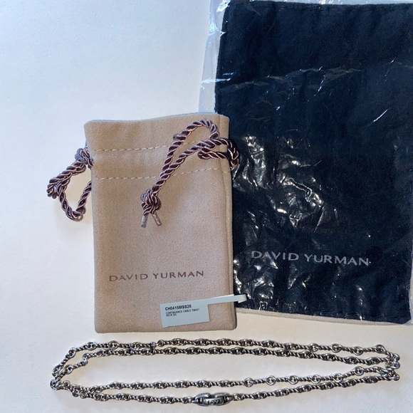 David Yurman Men’s Continuance Twisted Cable 26” Necklace - Picture 4 of 5
